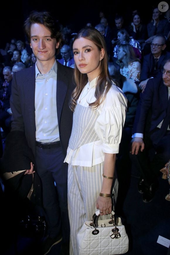 Jean Arnault et sa compagne Zita d'Hauteville - Front Row du défilé Christian Dior prêt-à-porter automne-hiver 2023/2024 lors de la Fashion Week de Paris (PFW), à Paris, France, le 28 février 2023. © Bertrand Rindoff/Bestimage