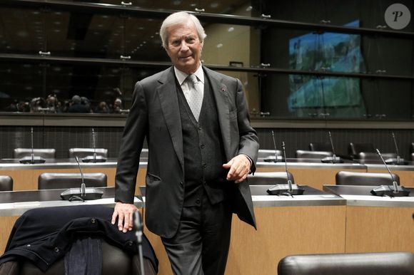 Vincent Bolloré, Président du conseil de surveillance de Vivendi, lors d'une audition devant la commission d'enquête parlementaire sur les procédures d'autorisation des services nationaux de télévision à l'Assemblée nationale, à Paris, le 13 mars 2024. © Stéphane Lemouton / Bestimage