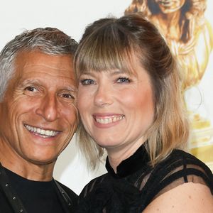 Nagui et sa femme Mélanie Page - 35ème cérémonie des Molières aux Folies Bergère à Paris le 6 mai 2024. © Coadic Guirec / Bestimage