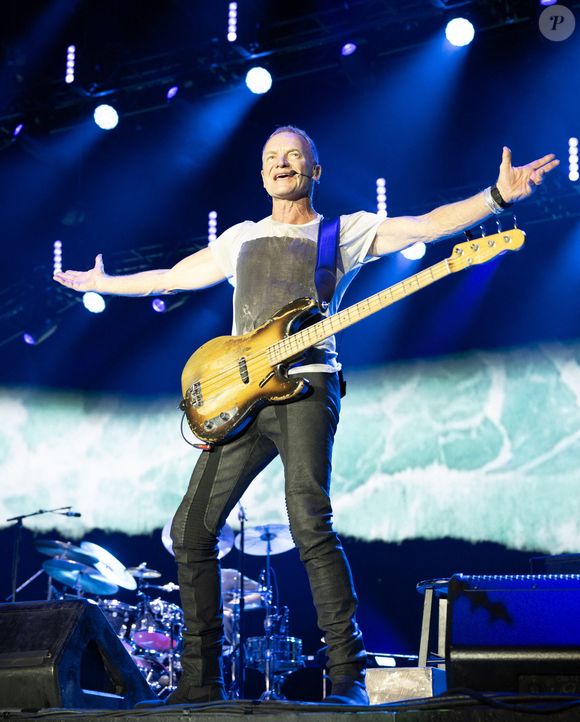 18 octobre 2024, Austin, Texas, États-Unis : STING se produit sur la Germania Super Stage lors du Grand Prix de Formule 1 des États-Unis à Austin, Texas. (Crédit image : © Hoss McBain/ZUMA Press Wire)