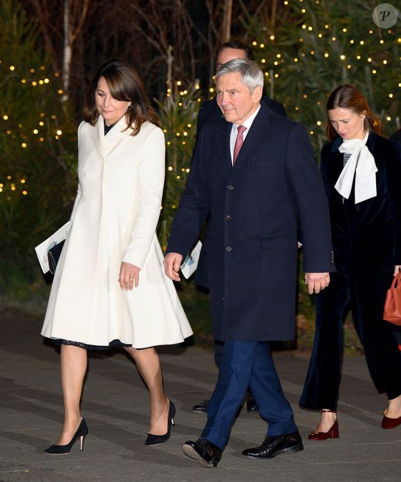 Carole Middleton, Michael Middleton - La famille royale d'Angleterre assiste à la messe "Together At Christmas Carol" à l'abbaye de Westminster à Londres, Royaume-Uni le 6 Décembre, 2024