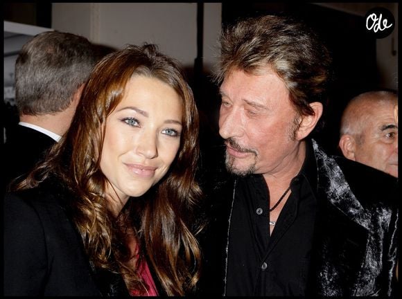 Laura Smet et son père Johnny Hallyday - Vernissage de l'exposition "Images et mode" du photographe Patrick Demarchelier au Petit Palais à Paris. © DOMINIQUE JACOVIDES / BESTIMAGE