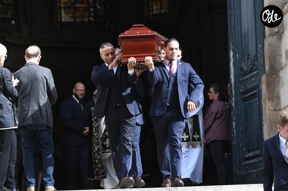 Exclusif - - Obsèques d'Arnaud Denis en l'Eglise Saint Roch à Paris, le 1er octobre 2026.