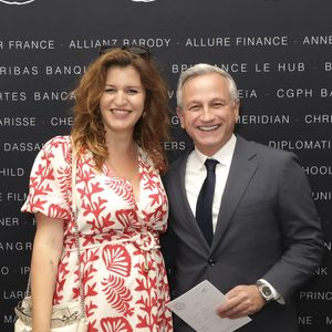 Exclusif - Marlène Schiappa enceinte, Lionel Stan au déjeuner du Chinese Business Club, avec C.Hanouna comme invité d’honneur, à Paris, France, le 19 juin 2025. © Jack Tribeca/Bestimage