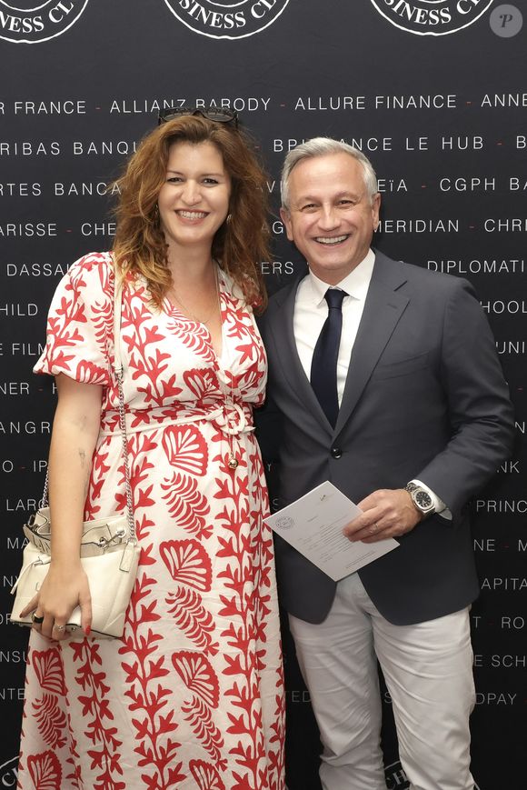 Exclusif - Marlène Schiappa enceinte, Lionel Stan au déjeuner du Chinese Business Club, avec C.Hanouna comme invité d’honneur, à Paris, France, le 19 juin 2025. © Jack Tribeca/Bestimage