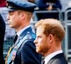 À la mort de la princesse Diana, ses fils William et Harry ont hérité de sa fortune personnelle, estimée à plus de 20 millions de livres.
Le prince Harry et le prince William, prince de Galles - Procession cérémonielle du cercueil de la reine Elisabeth II du palais de Buckingham à Westminster Hall à Londres. Dana Press / Bestimage
