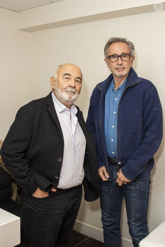 Exclusif - Gérard Jugnot et Thierry Lhermitte - Backstage de l'enregistrement de l'émission "On est presque en direct" (OEED), présentée par L.Ruquier, et diffusée sur France 2 le 28 novembre 2020
© Jack Tribeca / Bestimage