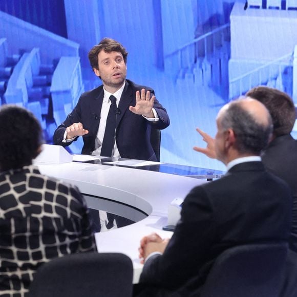 Benjamin Duhamel durant un débat sur BFMTV à Paris le 30 juin 2024. Photo by Jerome Domine/ABACAPRESS.COM