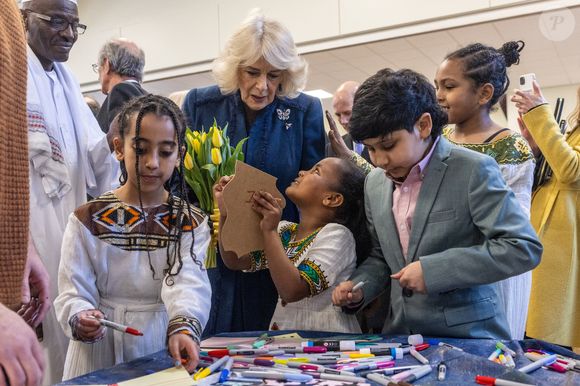 Leurs Majestés, le roi Charles III d'Angleterre et Camilla Parker Bowles, reine consort d'Angleterre, en visite à Middlesbrough, Royaume Uni, le 13 février 2025. © Andy Commins/MirrorPix/Bestimage
