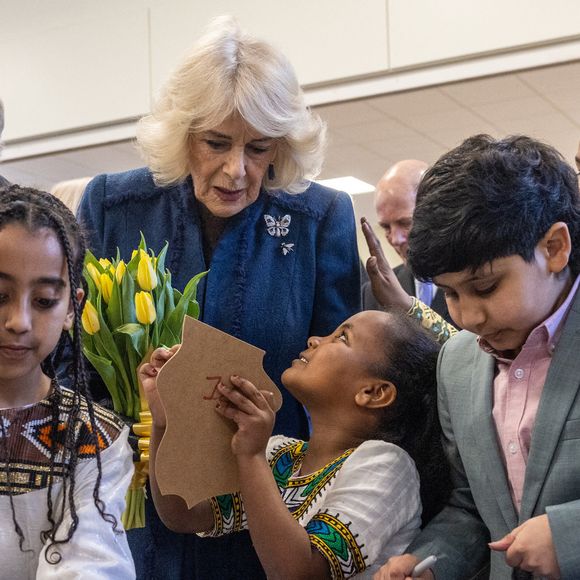 Leurs Majestés, le roi Charles III d'Angleterre et Camilla Parker Bowles, reine consort d'Angleterre, en visite à Middlesbrough, Royaume Uni, le 13 février 2025. © Andy Commins/MirrorPix/Bestimage