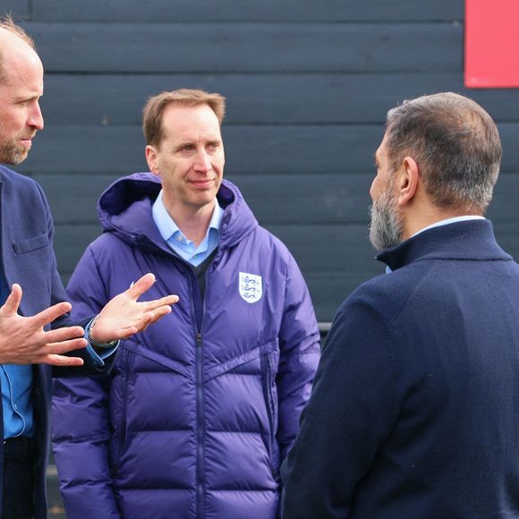 Le prince William, prince de Galles, lors d'une visite officielle à un cours de formation d'arbitres de la FA au Sporting Khalsa FC à l'Aspray Arena Willenhall West Midlands ALPHA AGENCY / BESTIMAGE