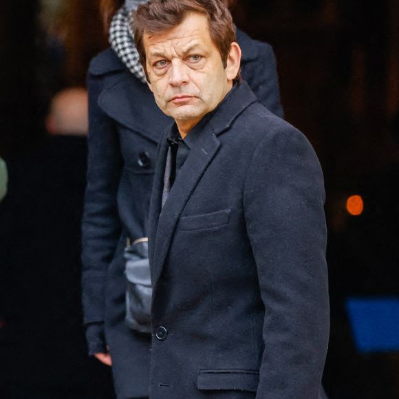 Laurent Mariotte - Obsèques de Jean-Pierre Pernaut en la Basilique Sainte-Clotilde à Paris le 9 mars 2022.
© Cyril Moreau / Bestimage