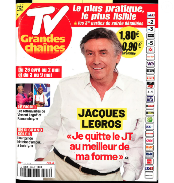 Jacques Legros, TV Grandes Chaînes