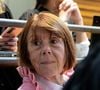 Gisèle Pelicot est vue dans la salle d'audience attendant le verdict du procès en appel de Husamettin Dogan dans l'affaire du viol de Mazan à Nîmes, France, le 9 octobre 2025. Photo by Laurent Coust/ABACAPRESS.COM
