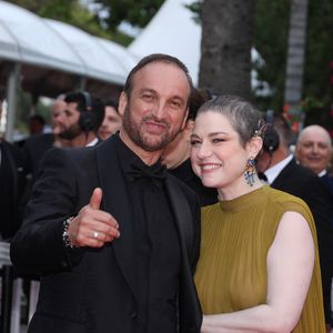 Emilie Dequenne et Michel Ferracci - Montée des marches du film « Le deuxième acte » pour la cérémonie d’ouverture du 77ème Festival International du Film de Cannes, au Palais des Festivals à Cannes. Le 14 mai 2024 Bestimage