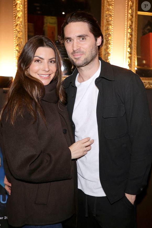 Candice Pascal et son compagnon Quentin Loyer - Générale de la comédie musicale "Victor Lustig, l'homme qui vendit la Tour Eiffel" au théâtre Bobino à Paris le 22 octobre 2025. © Cédric Perrin/Bestimage