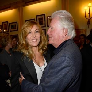 Mathilde Seigner et son pere Jean-Louis Seigner - Generale de la piece "Nina" au theatre Edouard VII a Paris, le 16 septembre 2013. (AGENCE / BESTIMAGE).