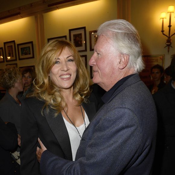 Mathilde Seigner et son pere Jean-Louis Seigner - Generale de la piece "Nina" au theatre Edouard VII a Paris, le 16 septembre 2013. (AGENCE / BESTIMAGE).