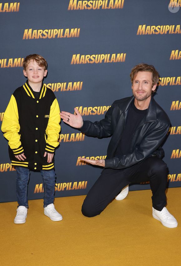 Corentin Guillot et Philippe Lacheau à l'avant-première du film "Marsupilami" au Grand Rex à Paris le 1er février 2026.

© Coadic Guirec / Bestimage