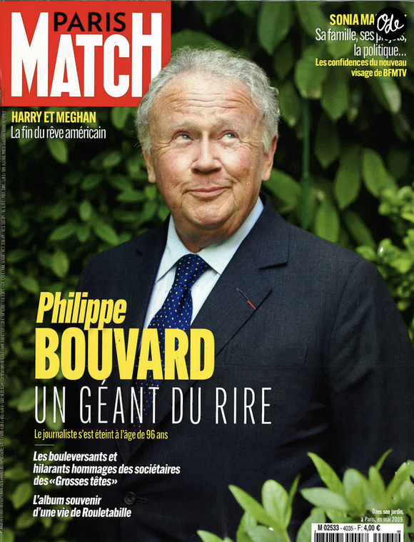 Couverture de "Paris Match".