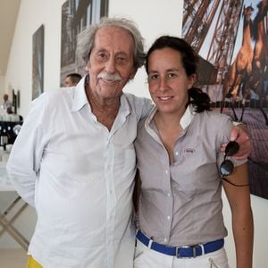 Exclusif - Jean Rochefort et sa fille Louise Rochefort - Célébrités lors du Longines Paris Eiffel Jumping au Champ-de-Mars à Paris, le 4 juillet 2015.
