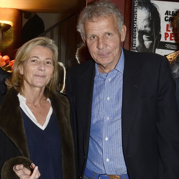 Claire Chazal et Patrick Poivre d'Arvor - Première de la pièce "Garde Alternée" au théâtre des Mathurins à Paris, le 19 février 2016. © Guirec Coadic/Bestimage