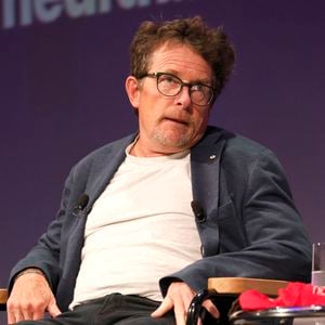 Michael J. Fox participe au salon "Bits & Pretzels HealthTech 2023" à Munich, le 20 juin 2023. Action Press / Bestimage