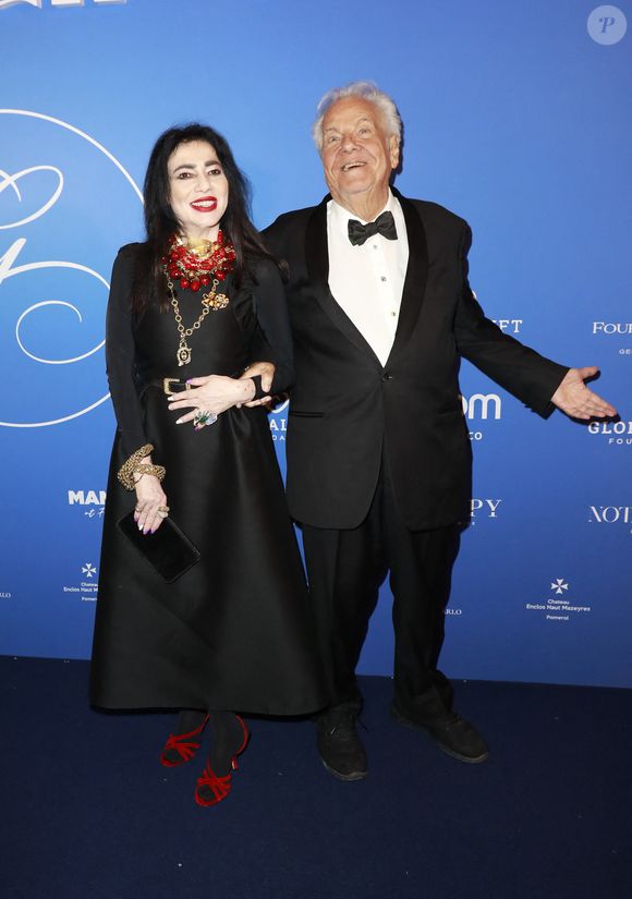 Chahrazad Rizk, Massimo Gargia - Photocall du Global Gift Gala Paris à l'hôtel Four Seasons George V à Paris le 8 novembre 2025. © Marc Ausset-Lacroix/Bestimage