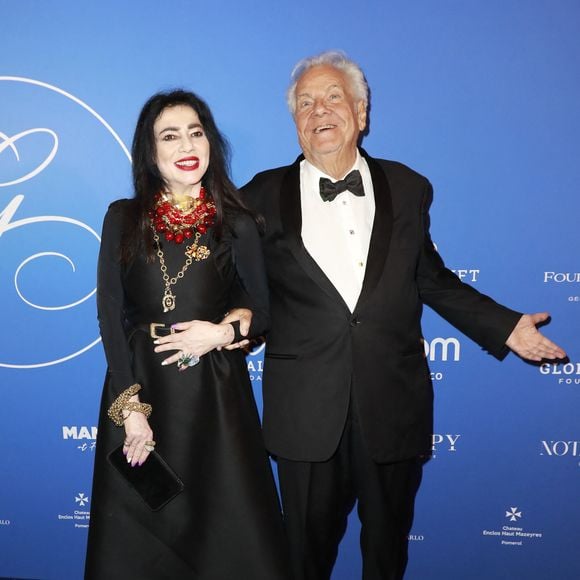 Chahrazad Rizk, Massimo Gargia - Photocall du Global Gift Gala Paris à l'hôtel Four Seasons George V à Paris le 8 novembre 2025. © Marc Ausset-Lacroix/Bestimage