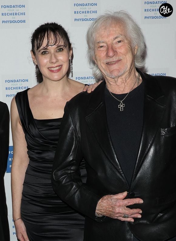Murielle Aufray et Hugues Aufray lors de la soirée de gala pour la fondation de la recherche en physiologie, les Stethos, au George V à Paris le 18 mars 2024. © Coadic Guirec / Bestimage