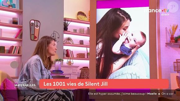 Silent Jill a fait quelques confidences au sujet de sa première grossesse. Capture d'écran France 5