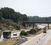 Le véhicule de l'International portugais a effectué une sortie de route ce jeudi 3 juillet 2025 vers 00h30
Les lieux de l'accident où Diogo Jota et son frère André Silva ont perdu la vie sur l'A-52, près de Cernadilla (Espagne), le 3 juillet 2025.
© Emilio Fraile / Europa Press / Bestimage