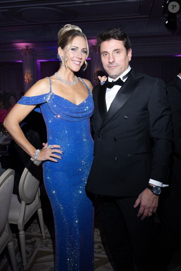 Exclusif - Sandy Heribert et son mari Charles Febraud - Global Gift Gala Paris à l'hôtel Four Seasons George V à Paris le 8 novembre 2025. © Cyril Moreau/Bestimage