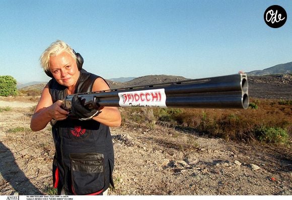 Muriel Robin en Corse dans les années 2000. ©Bestimage