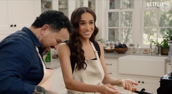 Une image extraite de la série "With Love, Meghan" qui devait être diffusée dès le 15 janvier 2025 sur Netflix.