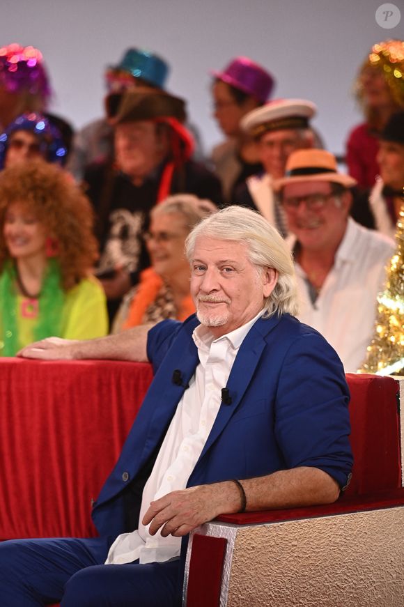 Exclusif - Patrick Sébastien - Enregistrement de l'émission "Vivement Dimanche", présentée par M.Drucker et diffusée le 29 décembre sur France 3, au studio Rive Gauche à Paris. Le 6 décembre 2024
© Guillaume Gaffiot / Bestimage