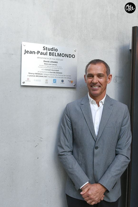 Exclusif - Paul Belmondo inaugure le studio Jean-Paul Belmondo sur le campus Georges Méliès de l'université Côte d'Azur à Cannes, le 20 mai 2025. LIONEL URMAN  / BESTIMAGE