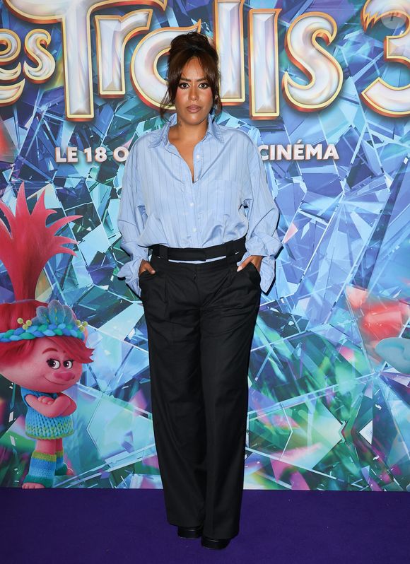 Amel Bent - Avant-première du film "Les Trolls 3" au cinéma Gaumont Marignan à Paris. Le 11 octobre 2023
© Coadic Guirec / Bestimage