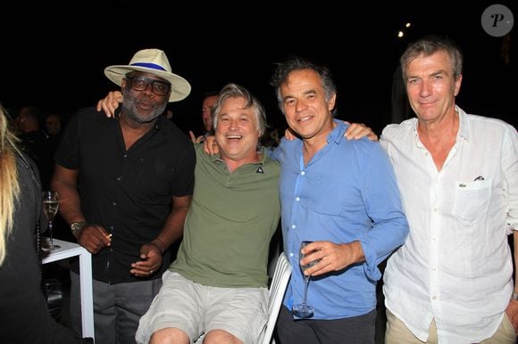Basile Boli, David Charvet, Guest, Philippe Caroit - 7ème édition du Trophée de la Pétanque Gastronomique au Paris Yacht Marina à Paris le 27 juin 2019. © Philippe Baldini/Bestimage