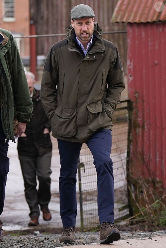 Le prince William, prince de Galles, visite la ferme " Lower Blakemere Farm" à Hereford le 28 janvier 2025.

© Jacob King/WPA-Pool/ Julien Burton via Bestimage