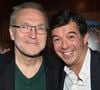 Suite à la prononciation du verdict de son procès pour violences conjugales, Stéphane Plaza voit sa carrière être fortement mise à mal.
Laurent Ruquier et Stéphane Plaza - Stéphane Plaza reçoit ses amis pour le lancement de son livre "Net Vendeur" (éditions Cherche Midi) au Buddha Bar à Paris, France. © Pierre Perusseau/Bestimage