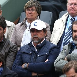 Erica Cantona et ses frères Joël et Jean-Marie, Alexandre Bompard, Renaud Capuçon - People dans les tribunes des internationaux de France de Roland Garros à Paris le 3 juin 2016. © Cyril Moreau / Bestimage