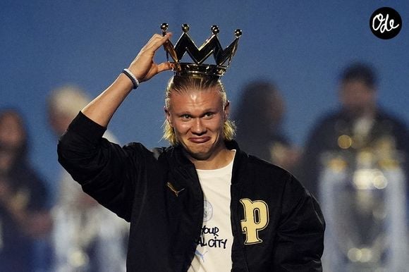 Erling Haaland, de Manchester City, vendredi 14 août 2026, Royaume-Uni.
