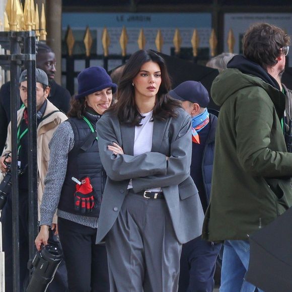 Kendall Jenner en séance photo pour "L'Oréal" à Paris, le 24 avril 2025. Backgrid USA / Bestimage