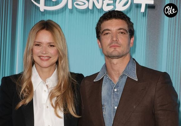 Virginie Efira et son compagnon Niels Schneider - Photocall du showcase 2026 Disney+ à l'Institut de France à Paris le 15 janvier 2026. © Coadic Guirec/Bestimage