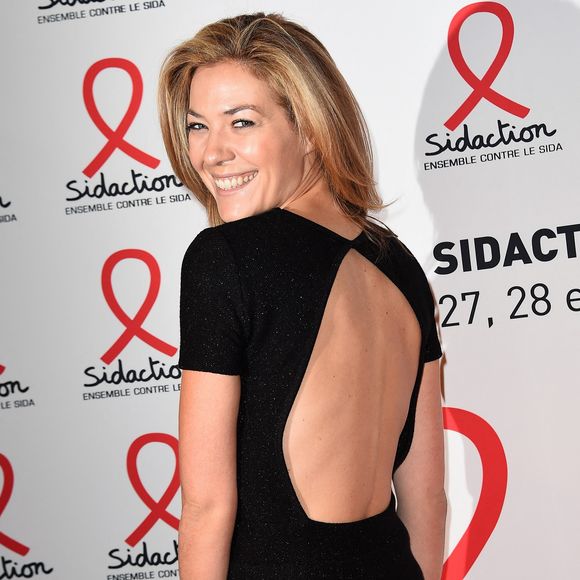Claire Barsacq pose lors d'un photocall pour le lancement du Sidaction 2015 qui s'est tenu au Musée du quai Branly à Paris, France, le 2 mars 2015. Photo Nicolas Briquet/Abaca