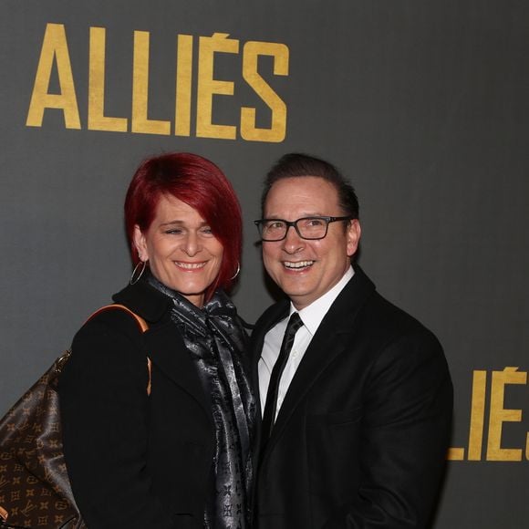 Jean-Francis (28 ans) et Francesca (26 ans) nés de son mariage avec France
Jean-Marc Généreux et sa femme France Mousseau - Avant-première du film "Alliés" au cinéma UGC Normandie à Paris, le 20 novembre 2016. © Denis Guignebourg/Bestimage