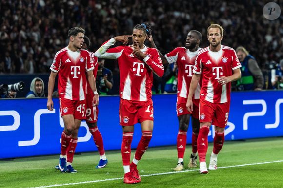 Michael Olise  - Match aller de la demi-finale de la Ligue Des Champions 2025-2026 (LDC) "Paris Saint-Germain (PSG) - Bayern Munich (5-4)" au Parc des Princes, le 28 avril 2026. © Cyril Moreau/Bestimage