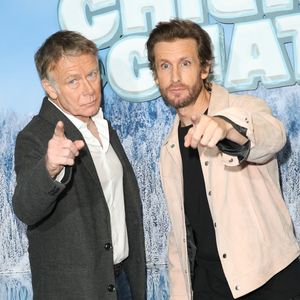 Franck Dubosc et Philippe Lacheau - Avant-première du film "Chien et chat" à l'UGC Normandie à Paris le 11 février 2024. © Coadic Guirec/Bestimage