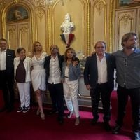 François Valéry et son ex Nicole Calfan réunis pour le mariage de leur fils aîné, Marc Lavoine présent en solo